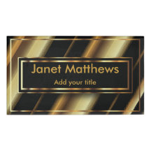 Elegant Black och Guld Diagonal Rand