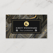 Elegant Black och Guld Geode Strata Struktur