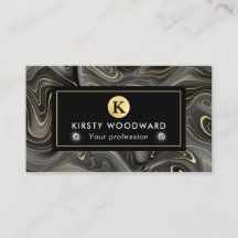 Elegant Black och Guld Geode Strata Struktur