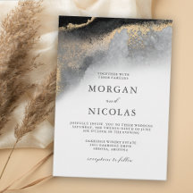 Elegant Black och Guld MarLED Opulence Bröllop