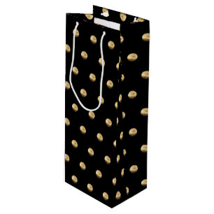 Elegant Black och Guld Polka dots Mönster