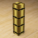 Elegant Black och Guld Presentask För Vinflaska<br><div class="desc">Vackert svart och guld vin box. Du kan lägga till text i teckensnittet stil efter eget val,  lägga till ett menyfliksområde eller en annan symbol i rutan elegant svart och guld vin.</div>