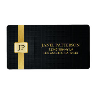 Elegant Black och Guld Professionell Fraktsedel
