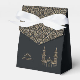 Elegant Black och Guld Ramadan Kareem Gift Box Presentaskar