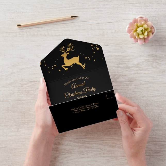 Elegant Black och Guld Rudolph (Video)