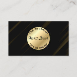 Elegant Black och Guld Visitkort
