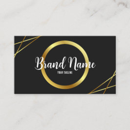 Elegant Black och Guld Visitkort