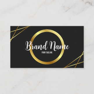 Elegant Black och Guld Visitkort