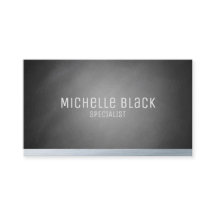Elegant Black Ombre Chalkboard-Affärskort