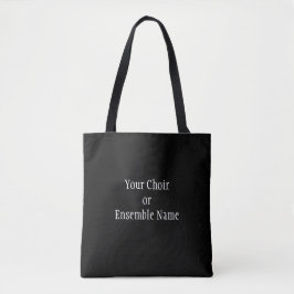 Elegant Black Personlig Choir eller Ensemble Music Tygkasse