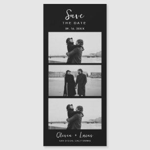 Elegant Black Photo Film Strip Magnetic Bröllop