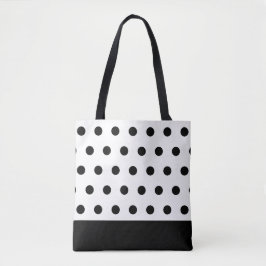 Elegant Black Polka dots Tygkasse