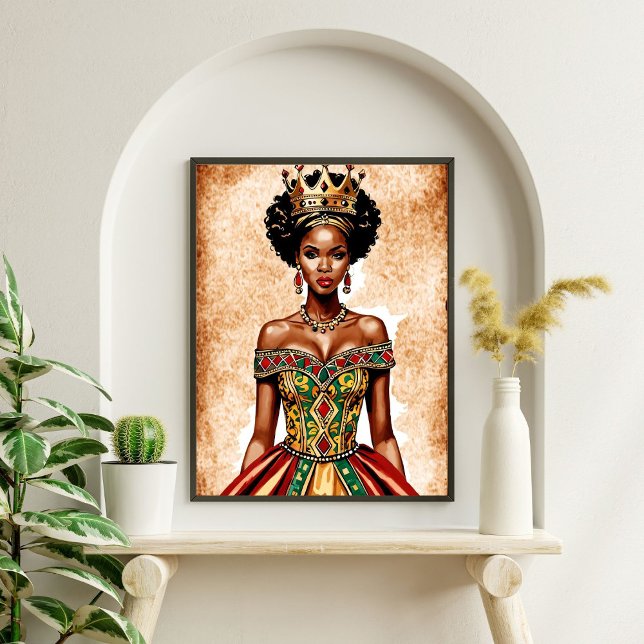 Elegant Black Queen Wall Art - Kraftfull royalty Poster (Skapare uppladdad)