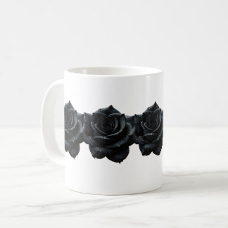 Elegant Black Ro Coffee Mugg