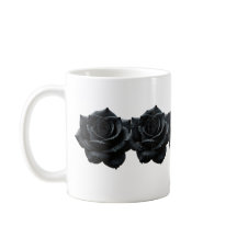 Elegant Black Ro Coffee Mugg