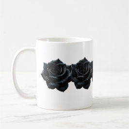 Elegant Black Ro Coffee Mugg