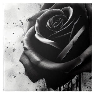 Elegant Black Ro Kakelplatta