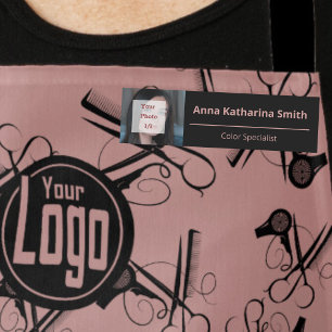 Elegant Black Rosa Profile Image Expert Namnbricka