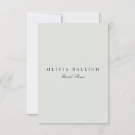 Elegant Black & Sage Inbjudningskort för möhippan