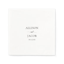 Elegant Black Script Bröllop