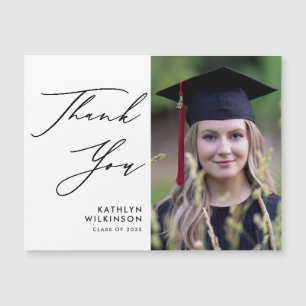 Elegant Black Script Simple Studenten Tack
