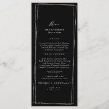 Elegant Black & Silver Geometric Ram Menu