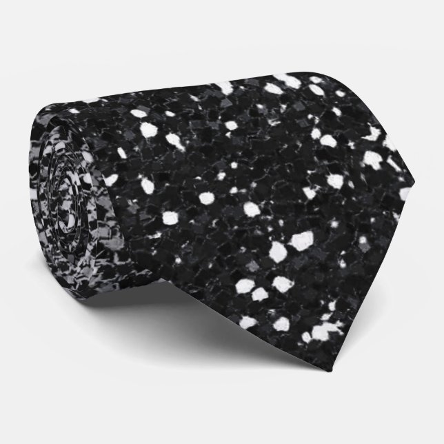 Elegant Black & Silver Ombre Glitter Gnistra Slips (Rullad)