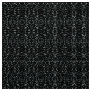 Elegant Black Snöre Seamless Mönster Fabric Tyg