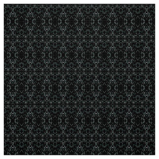 Elegant Black Snöre Seamless Mönster Fabric Tyg