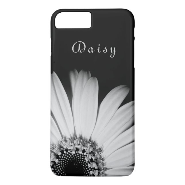 Elegant Black Solros Personlig namn Case-Mate iPhone Skal (Baksida)