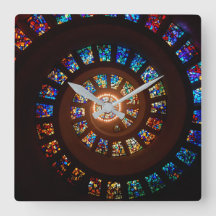 Elegant Black Stached Glass Swirl Mönster