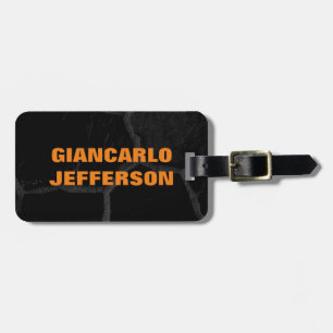 Elegant Black Stone Minimalist Stil Professionell Bagagebricka