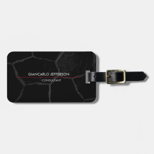 Elegant Black Stone Minimalist Stil Professionell Bagagebricka