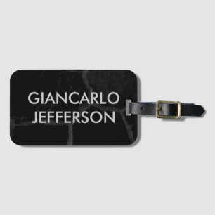 Elegant Black Stone Minimalist Stil Professionell Bagagebricka