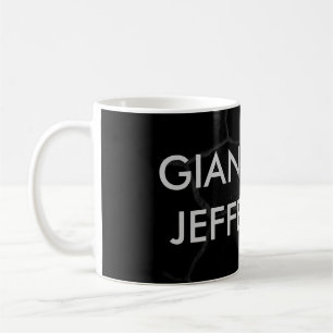 Elegant Black Stone Minimalist Stil Professionell Kaffemugg