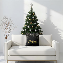 Elegant Black Throw Pillow Kudde