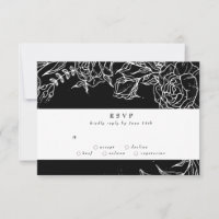 Elegant Black Tuxedo Bright White Wand Bröllop