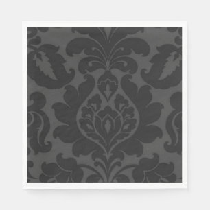 Elegant Black Velvet Texturerad mask Pappersservett