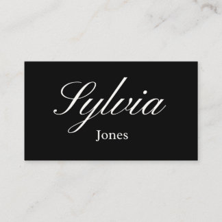 Elegant black wedding place cards for dinner table placeringskort