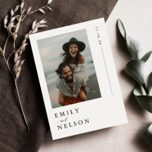 Elegant Black & White Beach Wedding Photo