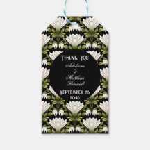 Elegant Black & White Blommigt Bröllop: Kalligrafi