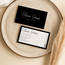 Elegant Black & White Boho Branding Modern Trendig