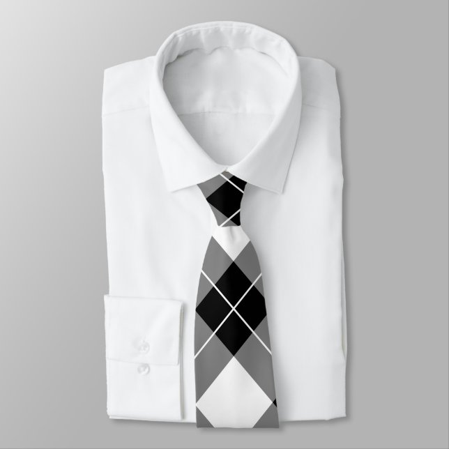 Elegant Black & White Buffalo Play Mönster Slips (Bunden)
