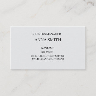 Elegant Black & White Business Card Visitkort