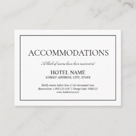 Elegant Black White Classic-skriptåtgärder Tilläggskort