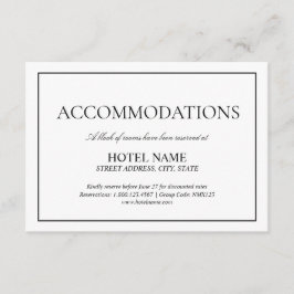 Elegant Black White Classic-skriptåtgärder Tilläggskort