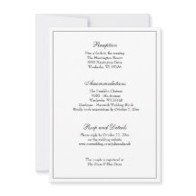 Elegant Black & White Classiding Wedding Reception