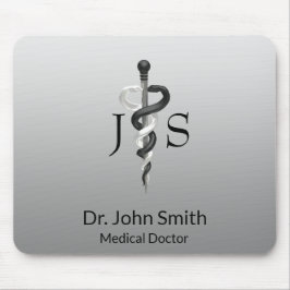 Elegant Black White Classy Noble Medical Asclepius Musmatta