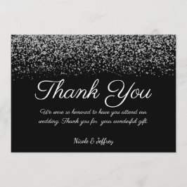 Elegant Black & White Diamond Bröllop Tack