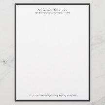 Elegant Black White Gräns Office Professionell